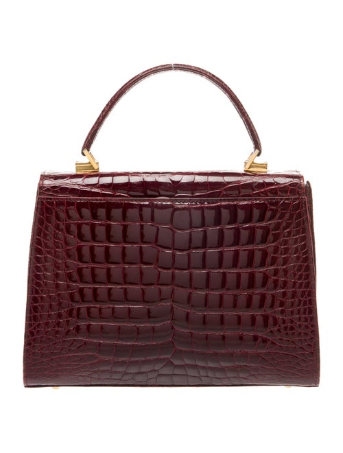 Lana Marks Embossed Leather Top Handle Bag