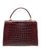 Lana Marks Embossed Leather Top Handle Bag