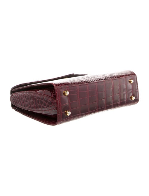 Lana Marks Embossed Leather Top Handle Bag