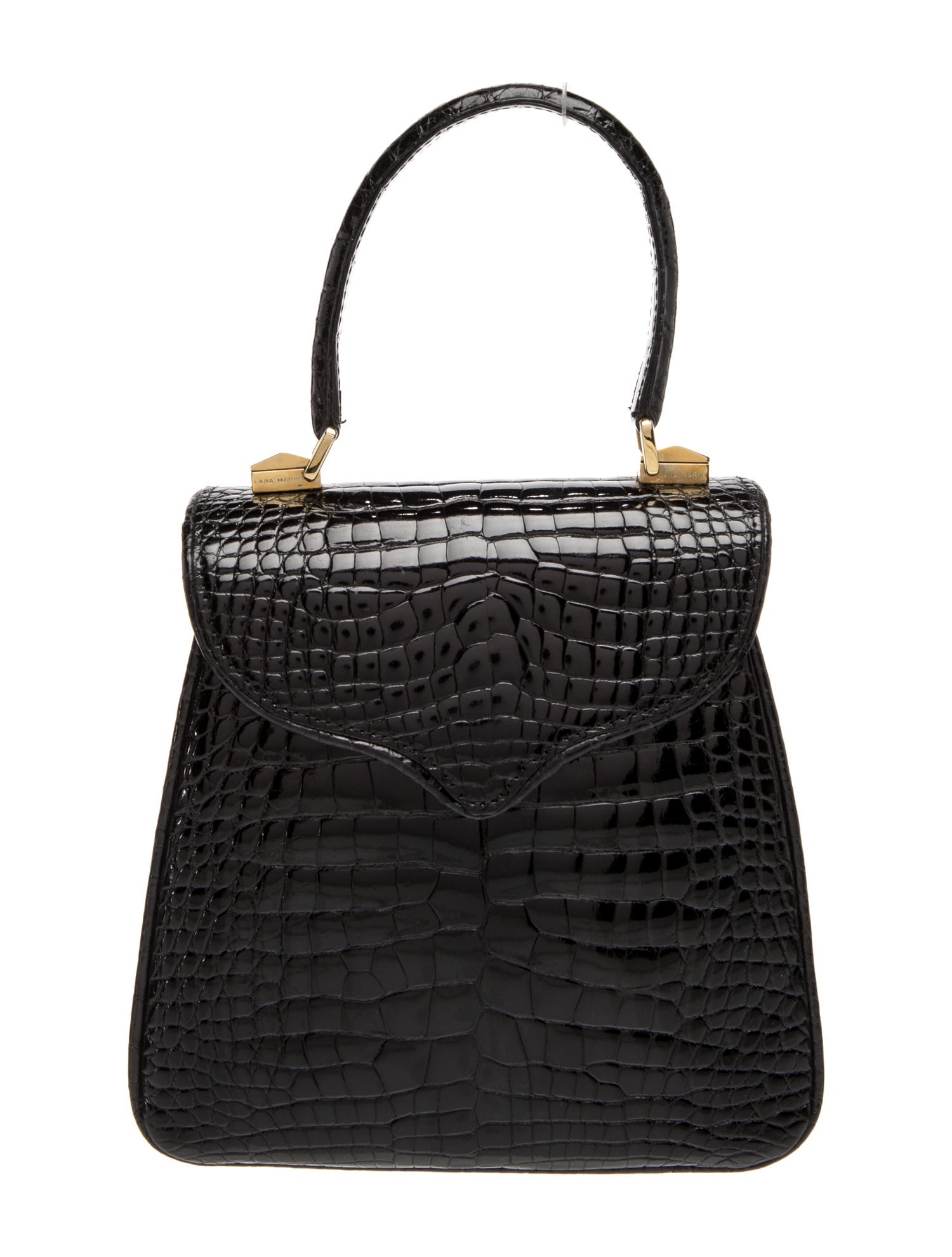 Lana Marks Alligator Top Handle Bag