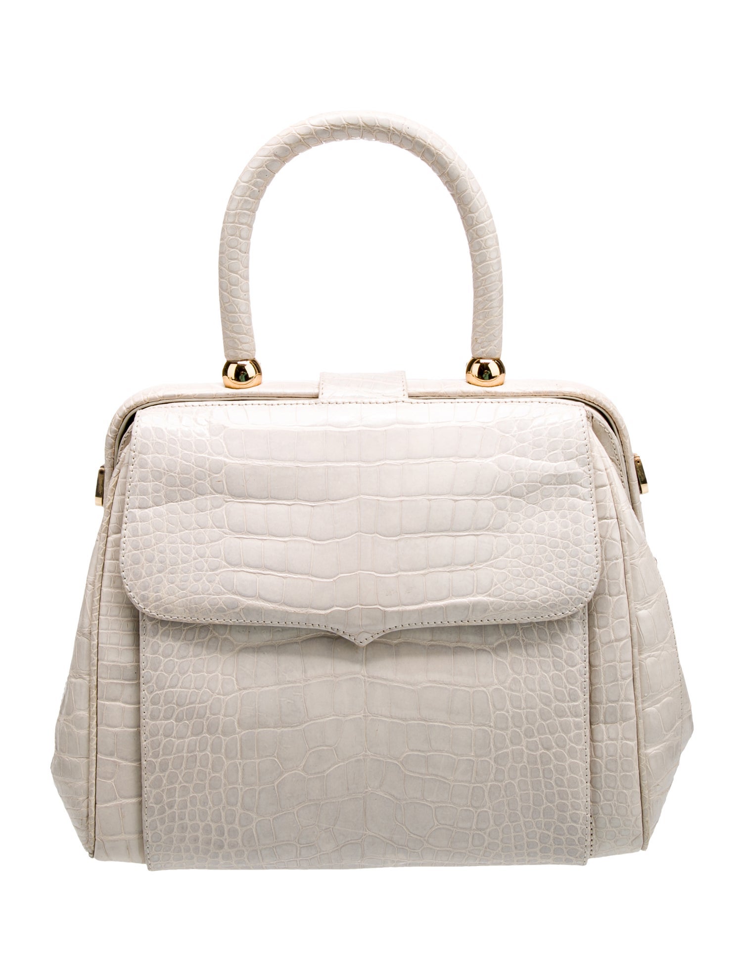 Lana Marks Alligator Top Handle Bag