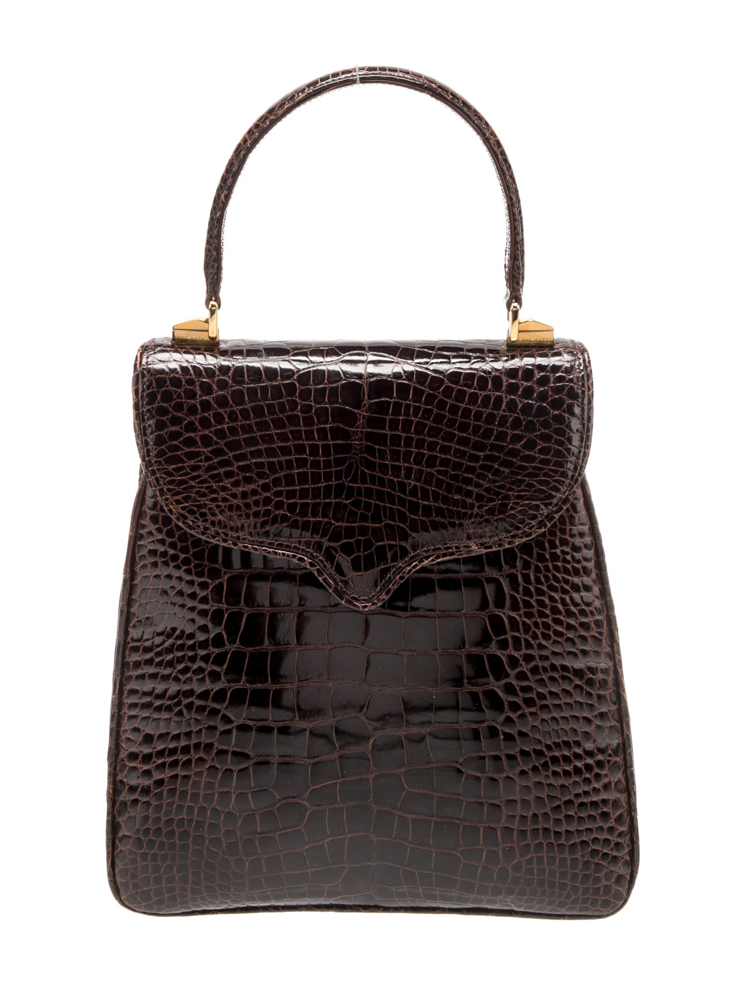 Lana Marks Alligator Top Handle Bag