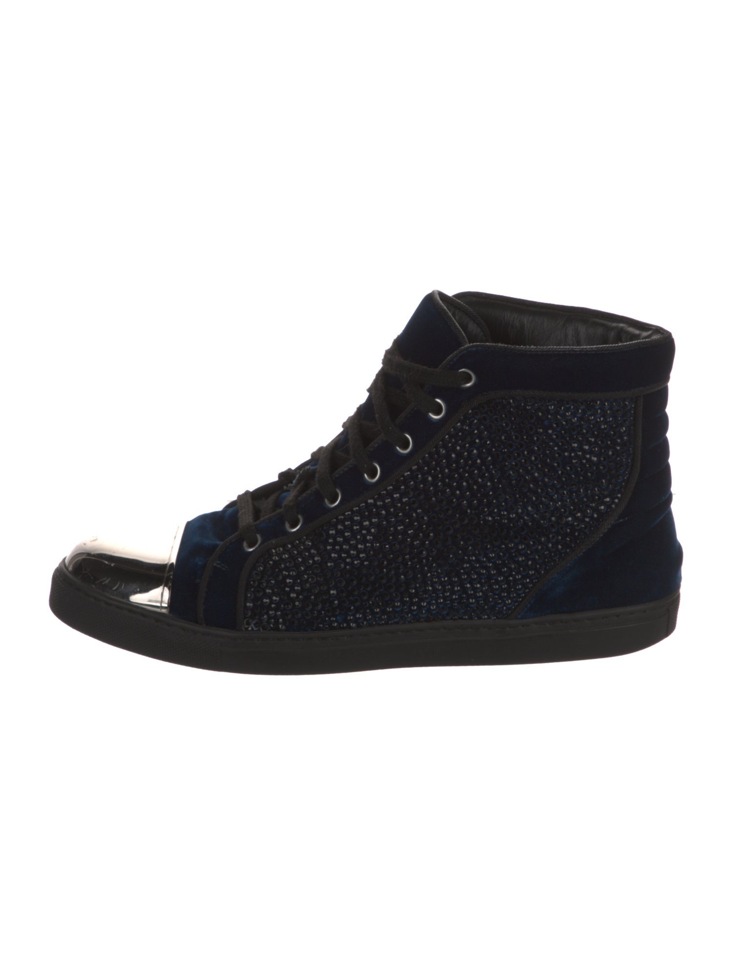 Louis Leeman Velvet Printed Sneakers