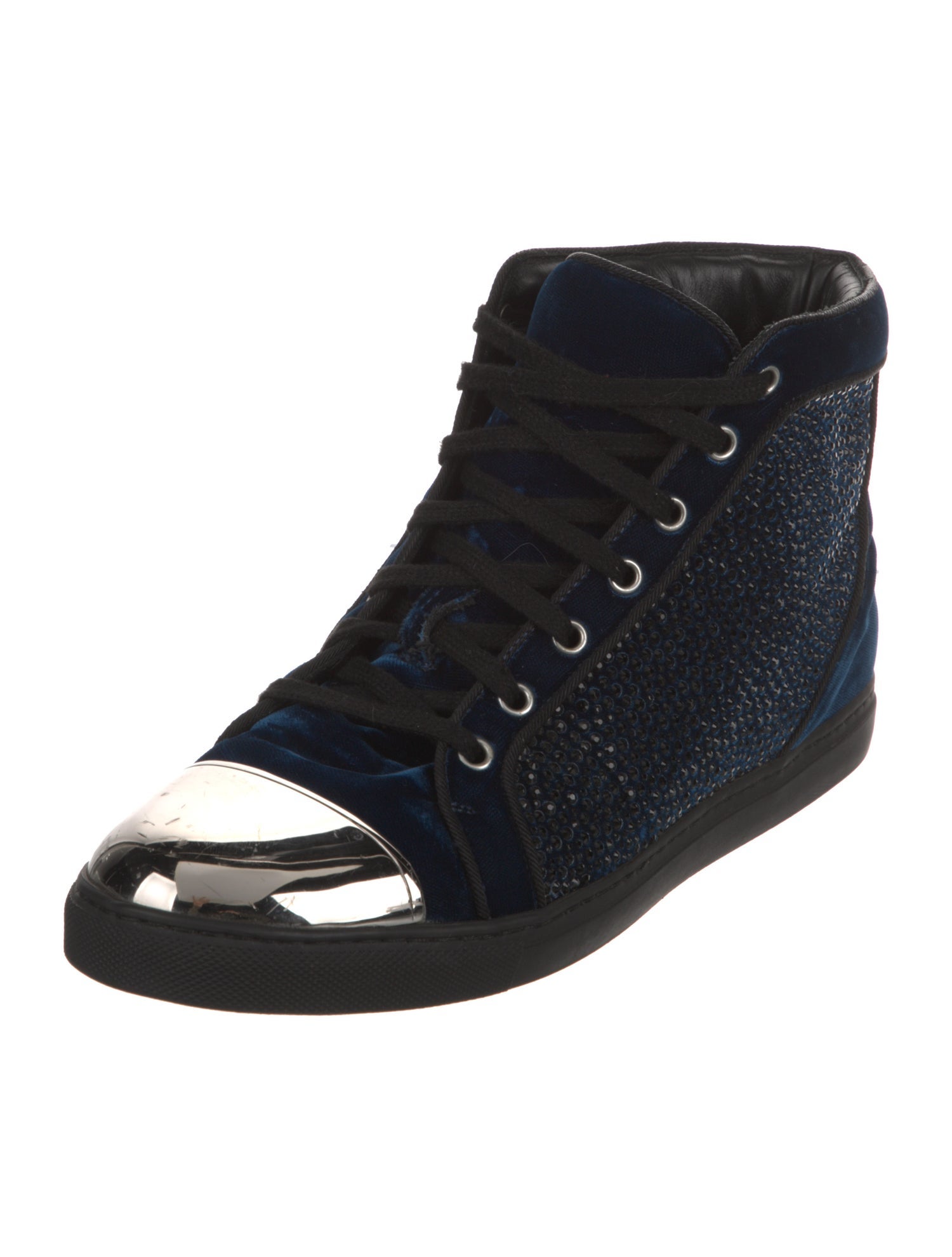 Louis Leeman Velvet Printed Sneakers