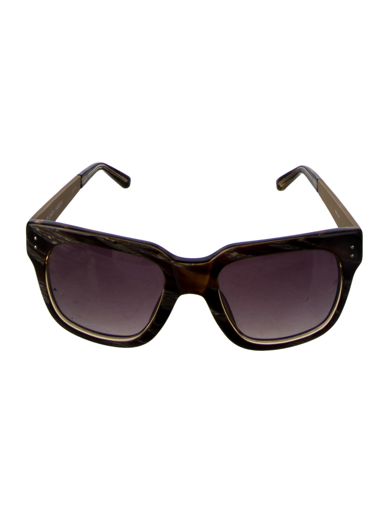 Linda Farrow Wayfarer Tinted Sunglasses