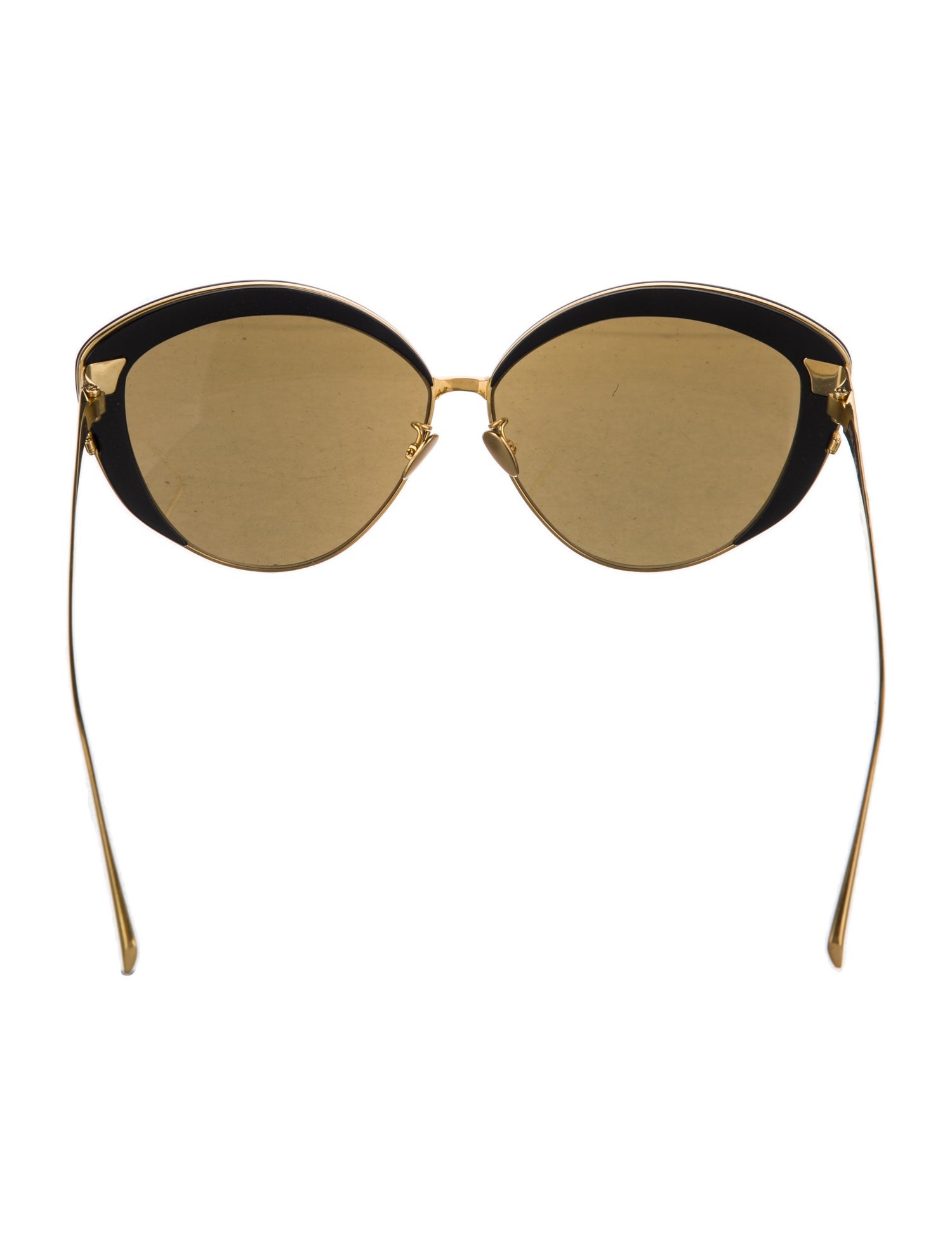 Linda Farrow Cat-Eye Mirrored Sunglasses