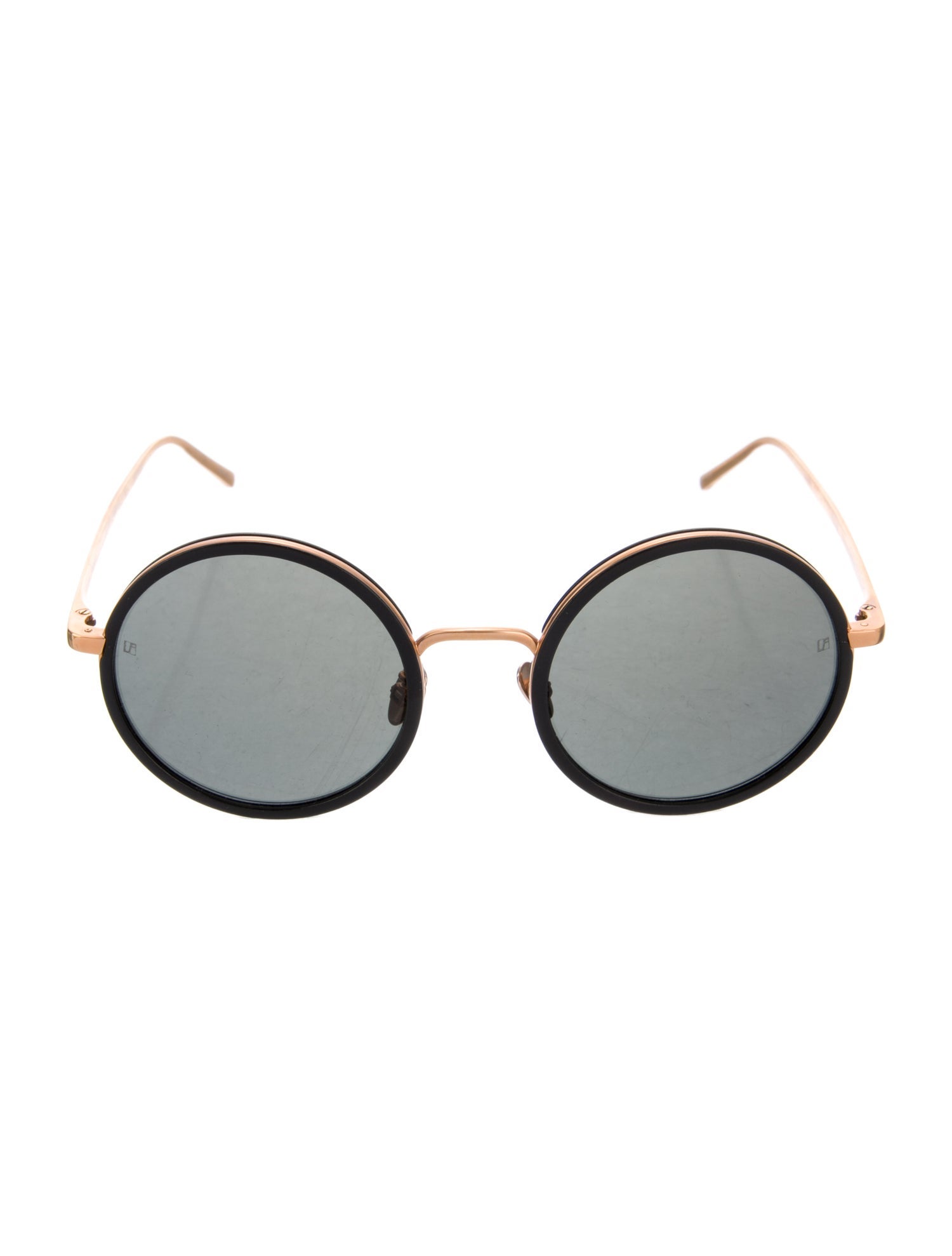 Linda Farrow Round Tinted Sunglasses