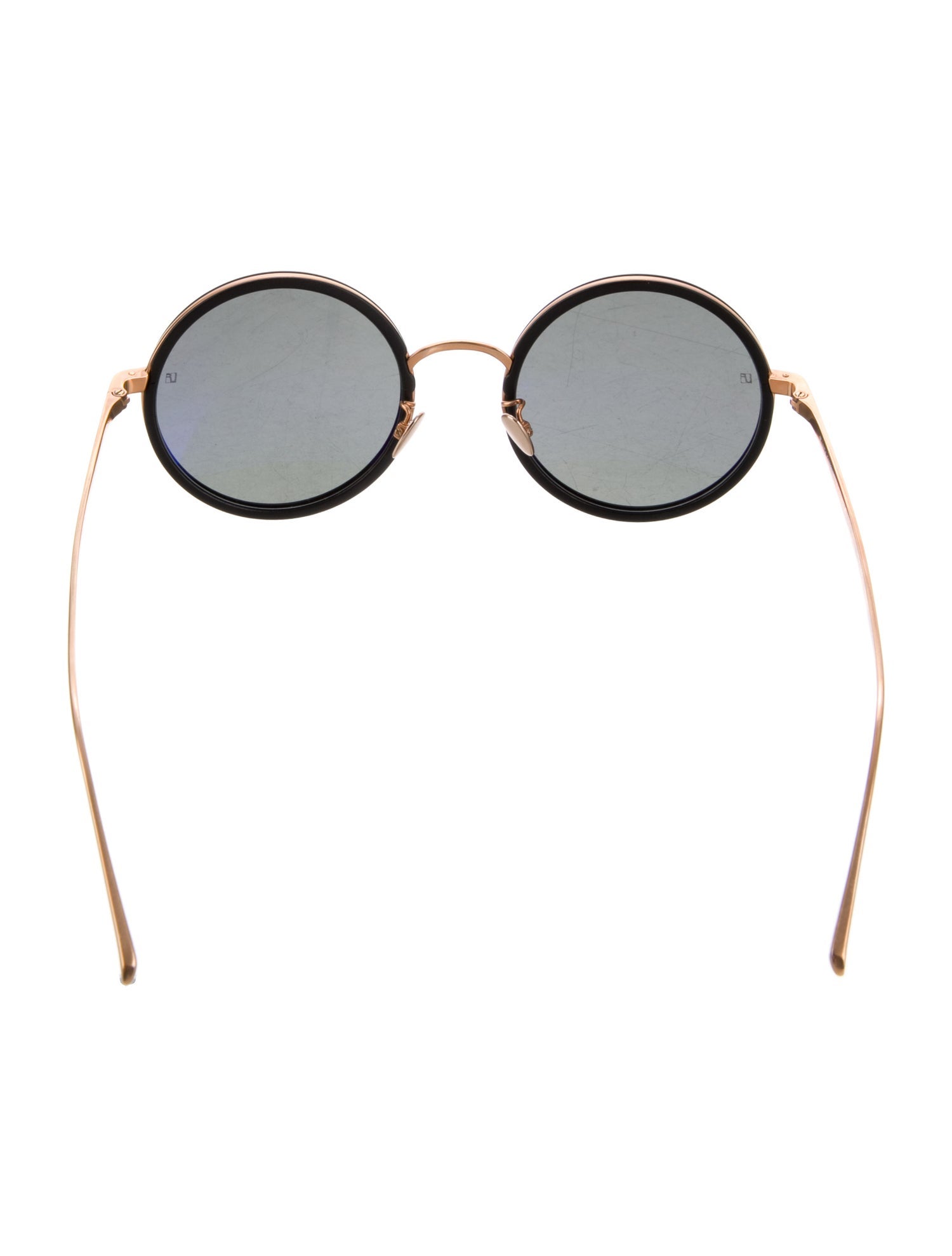 Linda Farrow Round Tinted Sunglasses
