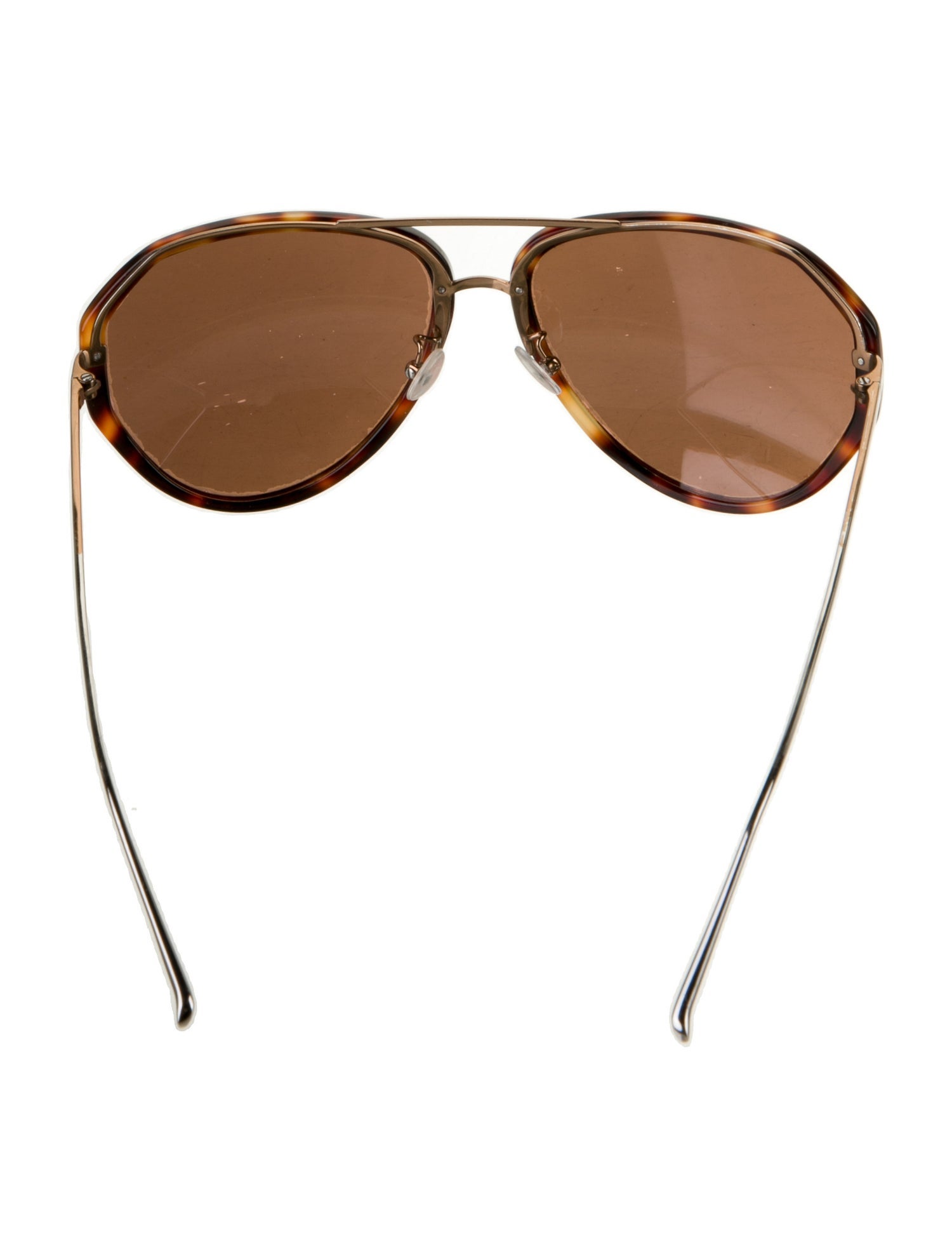 Linda Farrow Aviator Mirrored Sunglasses