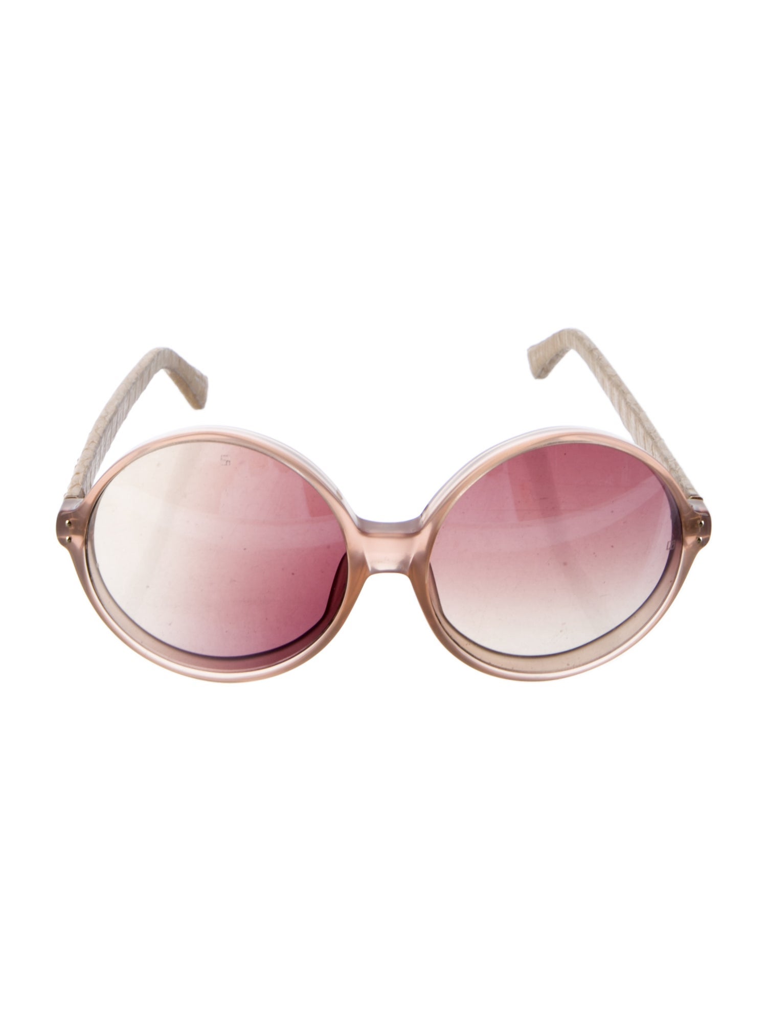 Linda Farrow Round Tinted Sunglasses