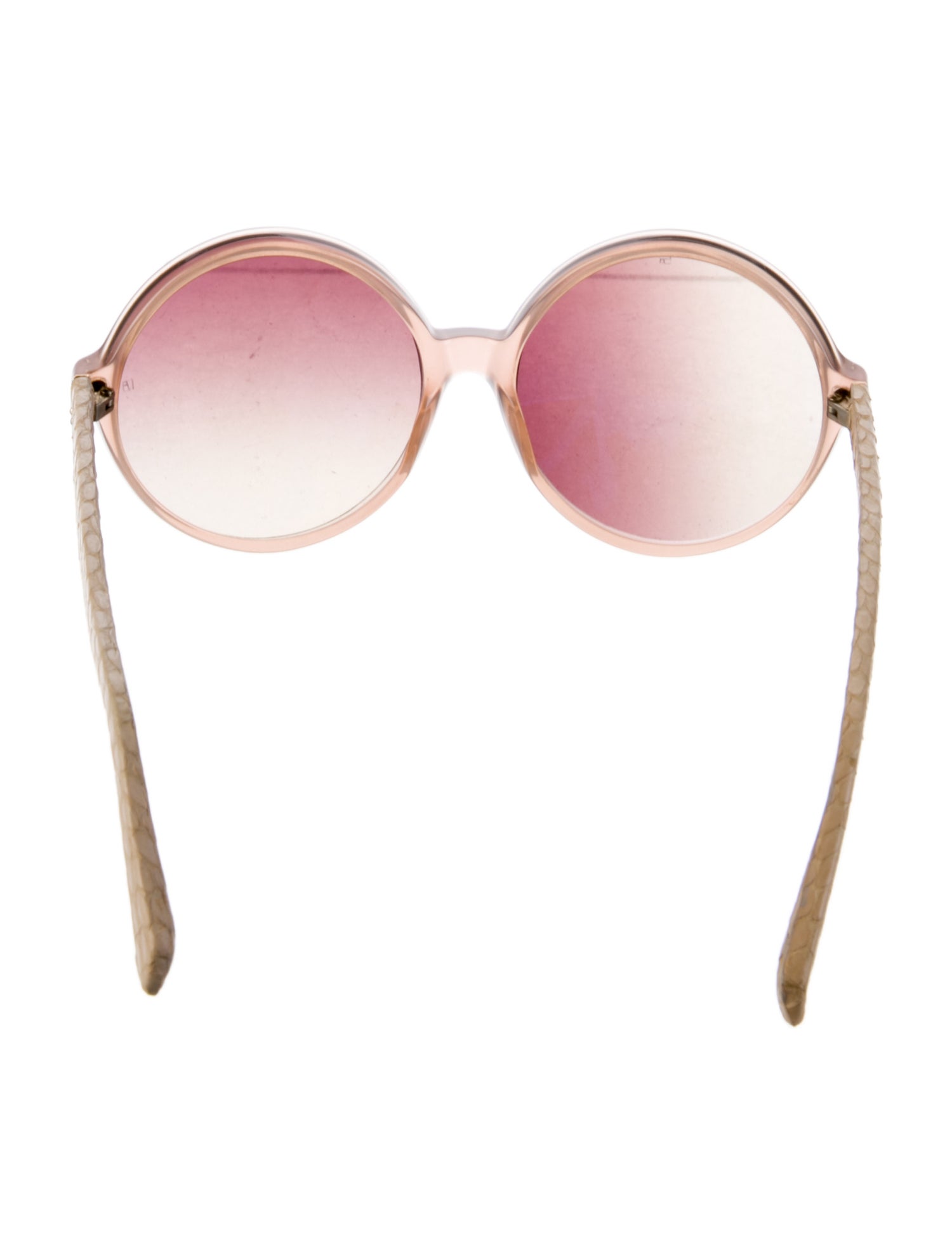 Linda Farrow Round Tinted Sunglasses