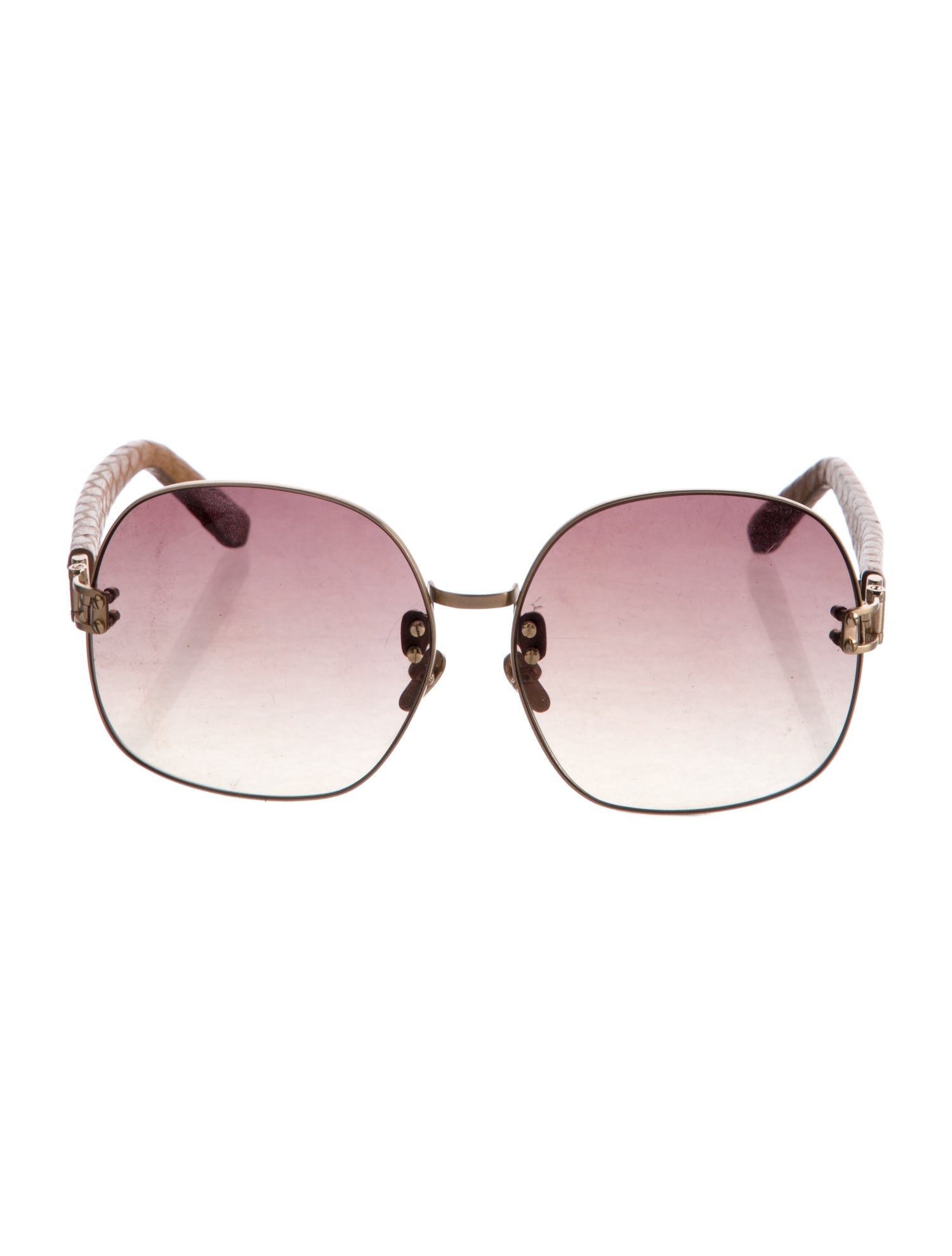 Linda Farrow Oversize Gradient Sunglasses