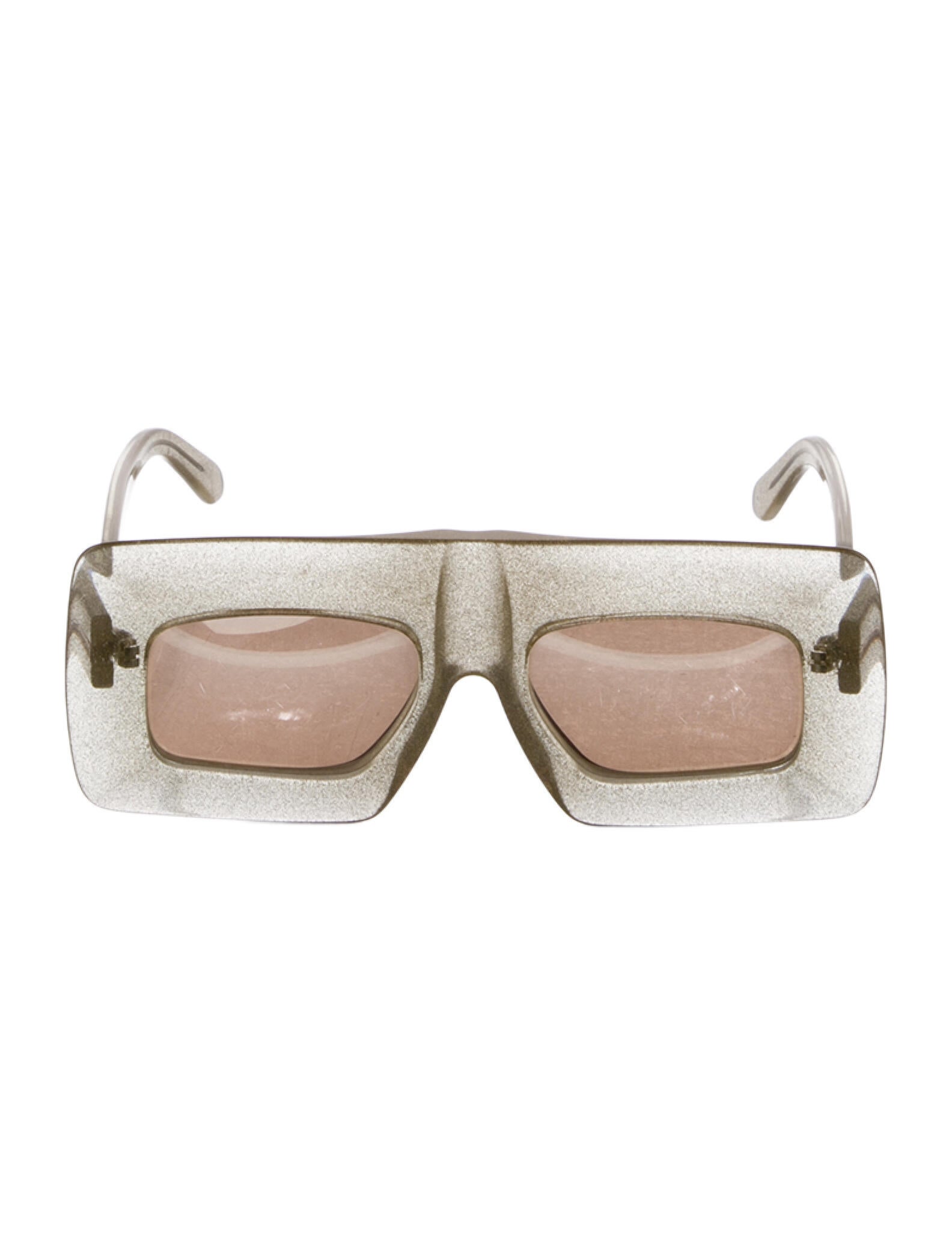 Linda Farrow Square Tinted Sunglasses
