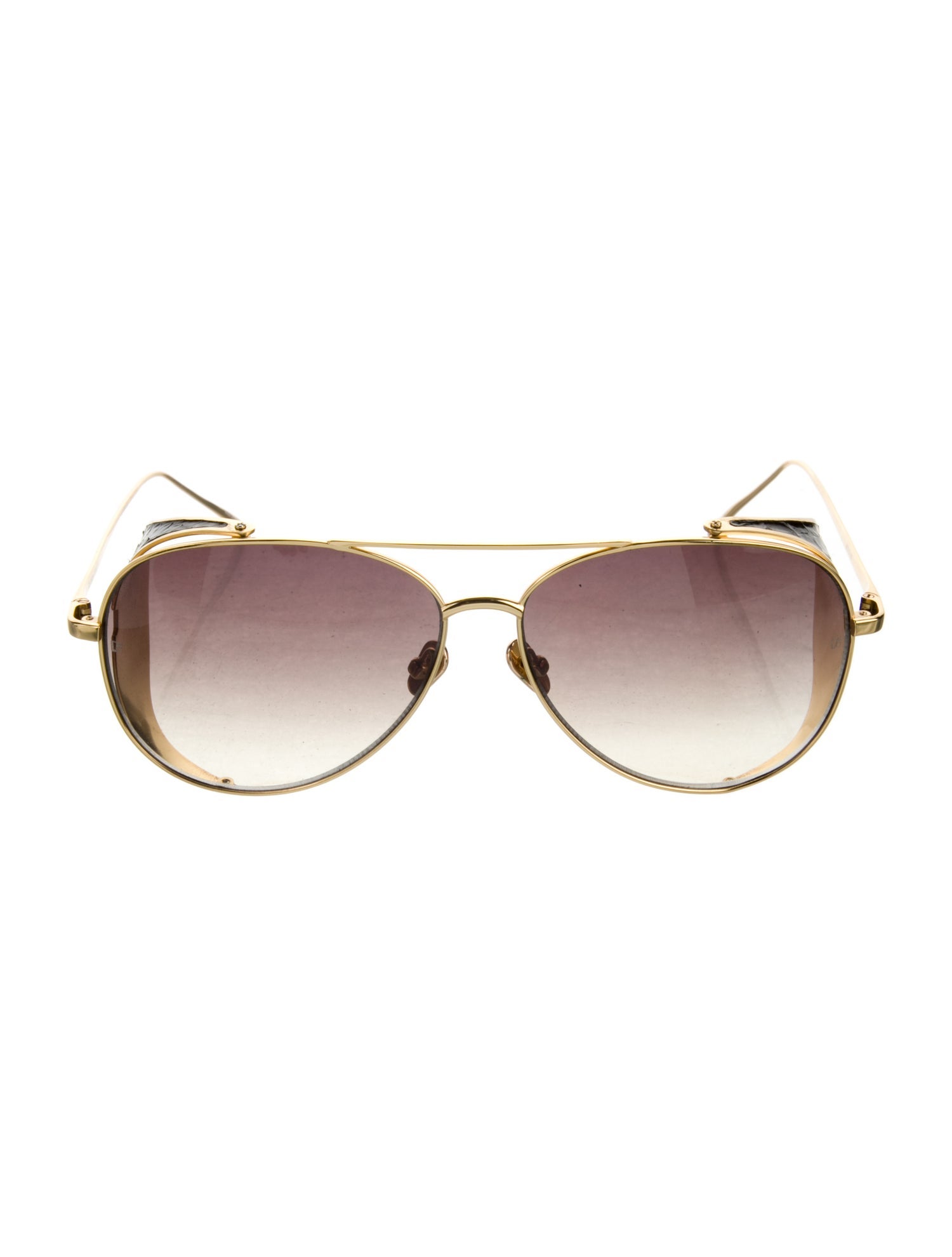 Linda Farrow Aviator Gradient Sunglasses