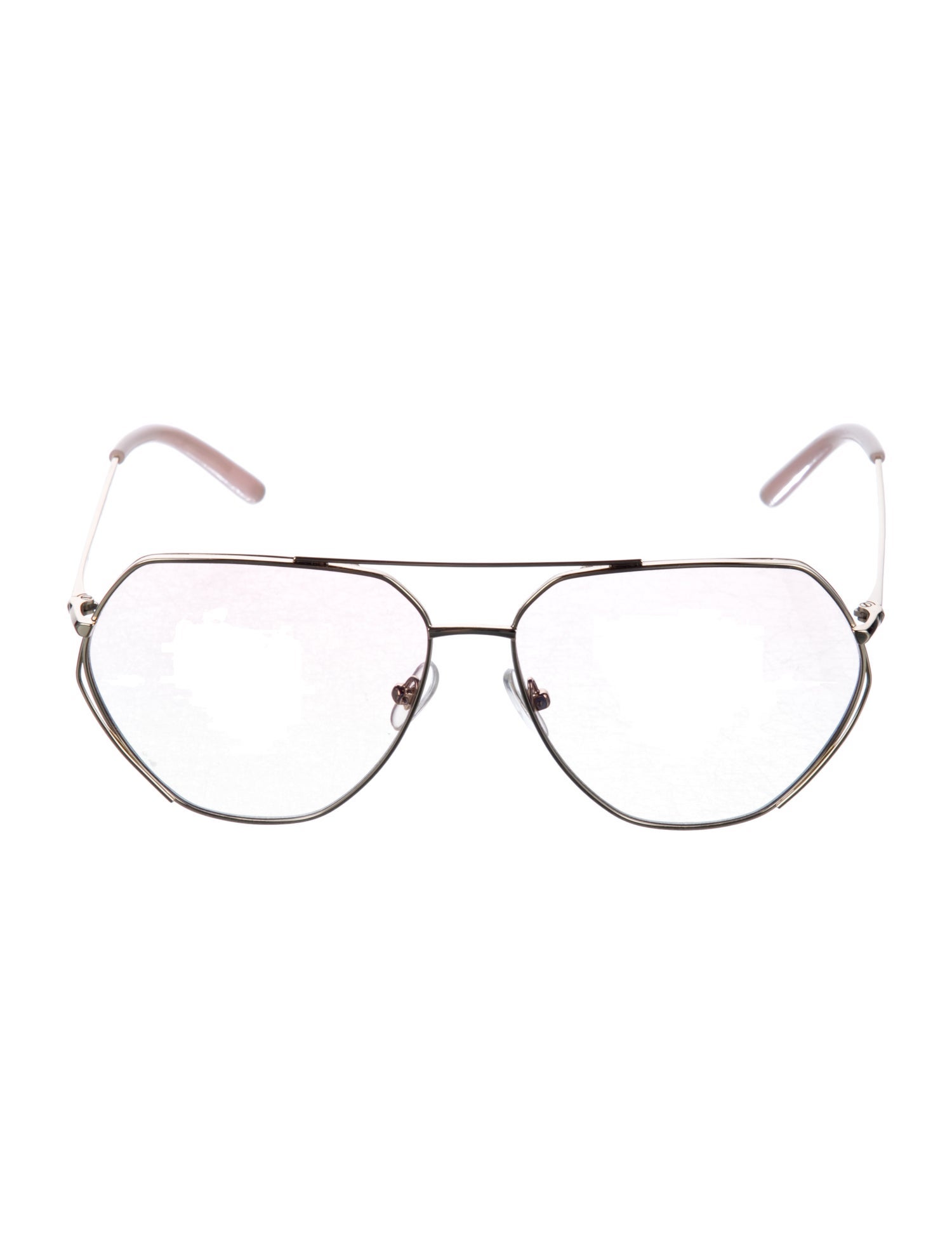 Linda Farrow Aviator Clear Sunglasses