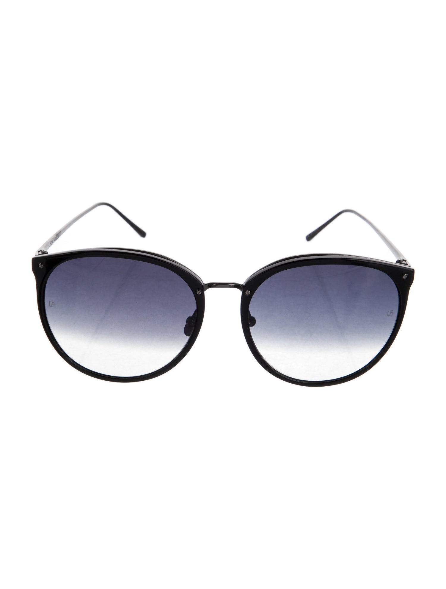Linda Farrow Round Gradient Sunglasses