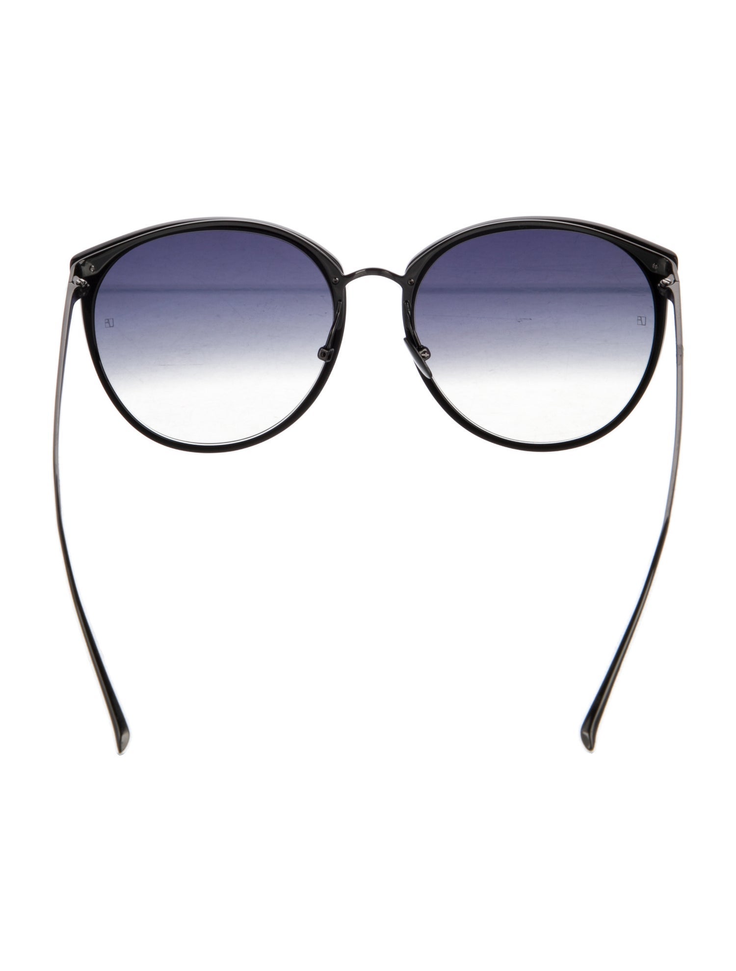 Linda Farrow Round Gradient Sunglasses
