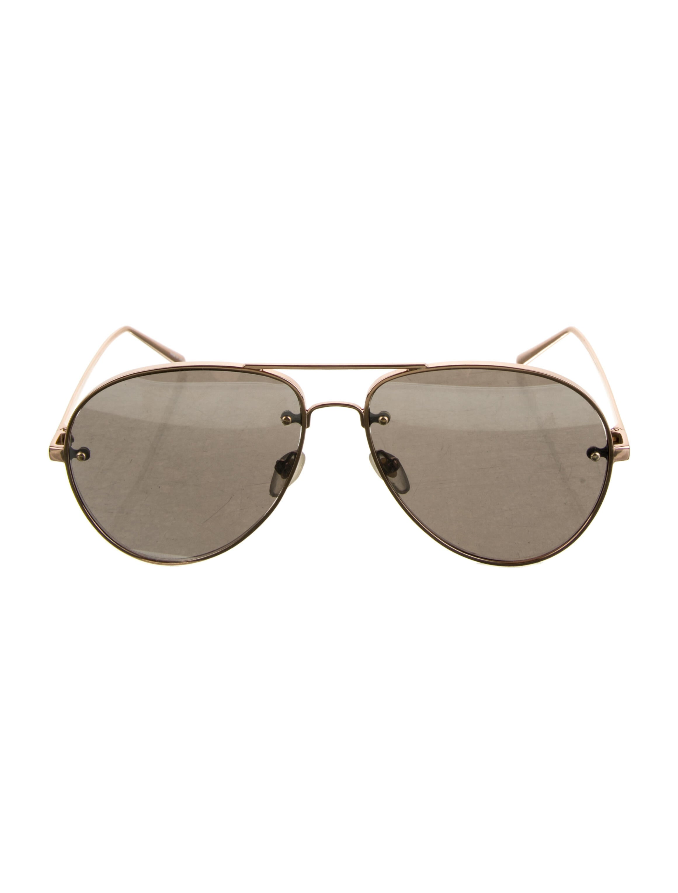 Linda Farrow Aviator Mirrored Sunglasses