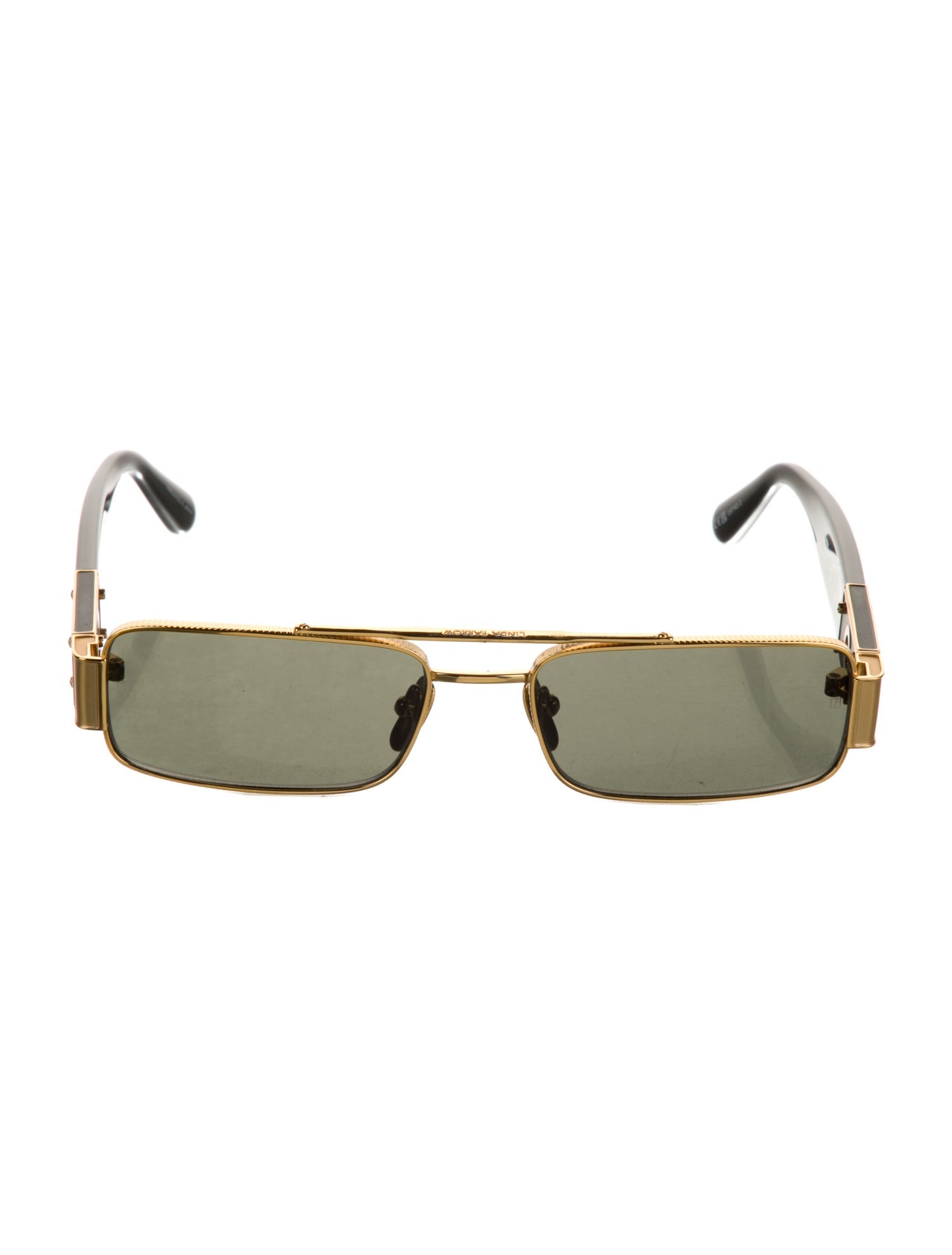 Linda Farrow Square Tinted Sunglasses w/ Tags