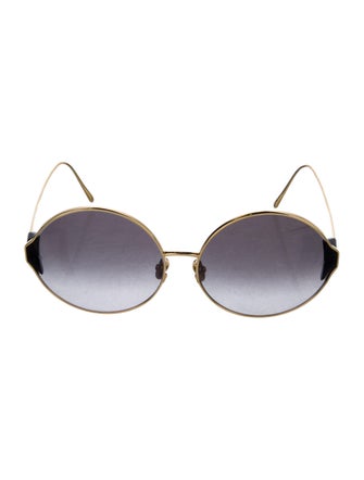 Linda Farrow Oversize Gradient Sunglasses