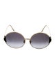 Linda Farrow Oversize Gradient Sunglasses