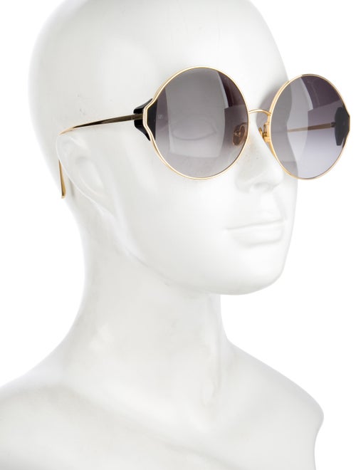 Linda Farrow Oversize Gradient Sunglasses