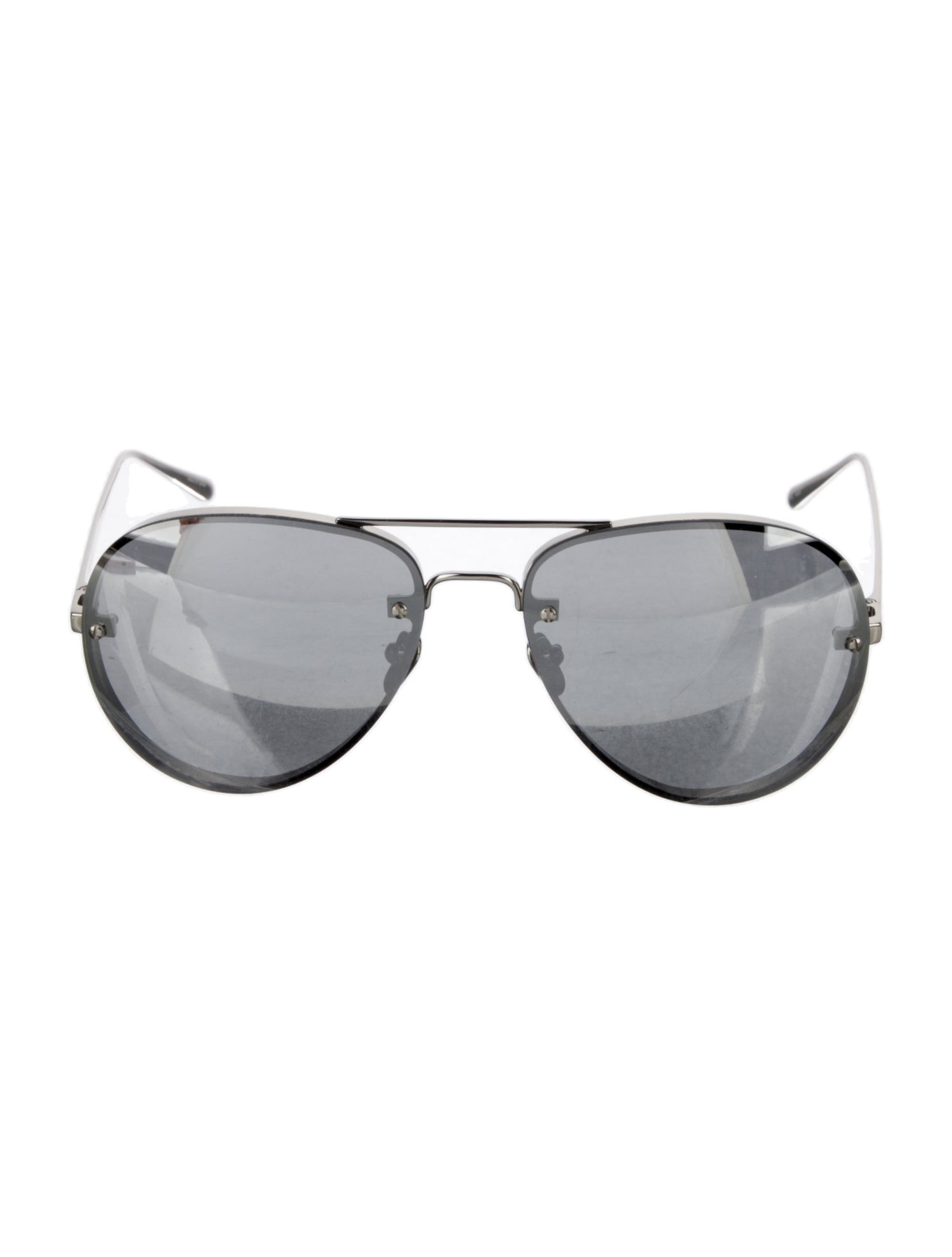 Linda Farrow Aviator Mirrored Sunglasses