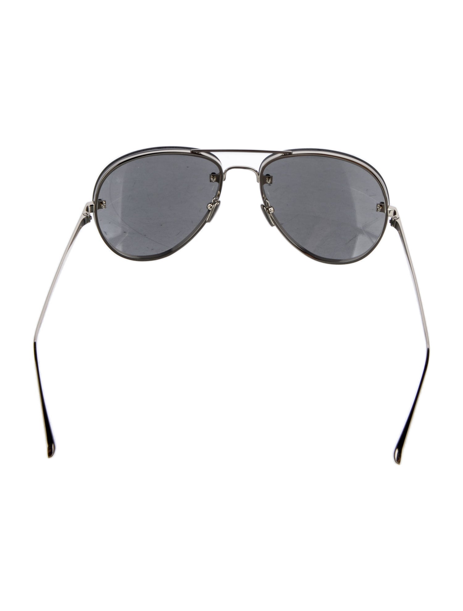 Linda Farrow Aviator Mirrored Sunglasses
