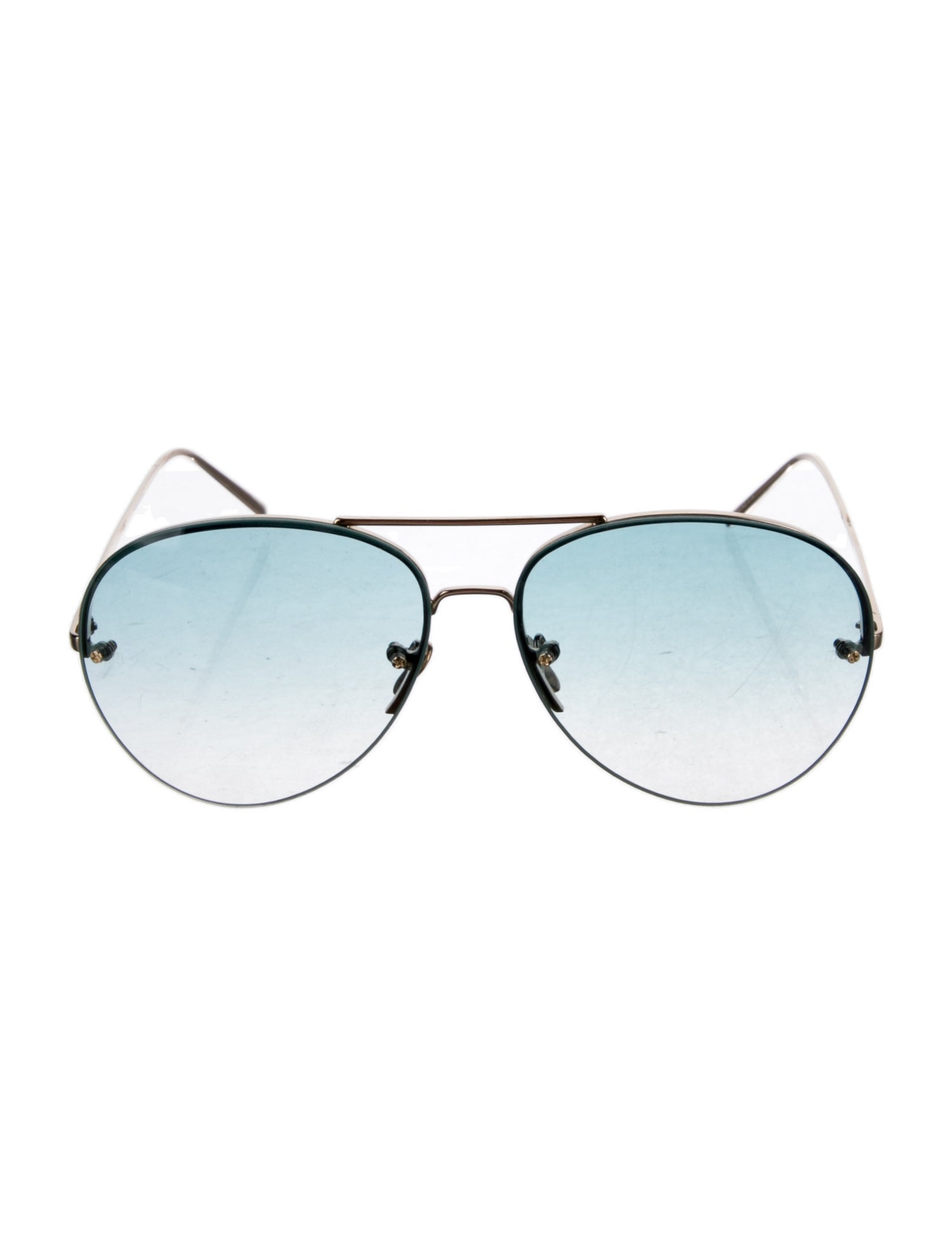 Linda Farrow Aviator Gradient Sunglasses