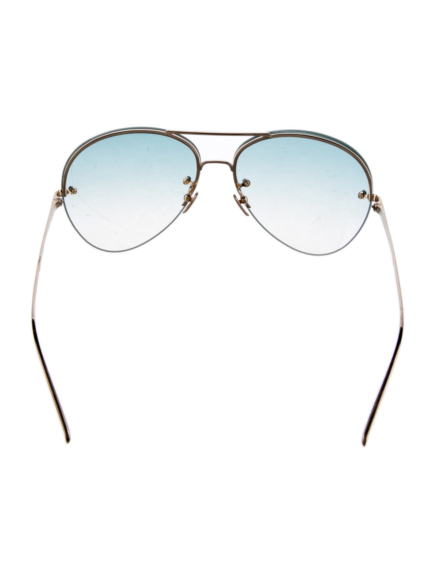 Linda Farrow Aviator Gradient Sunglasses