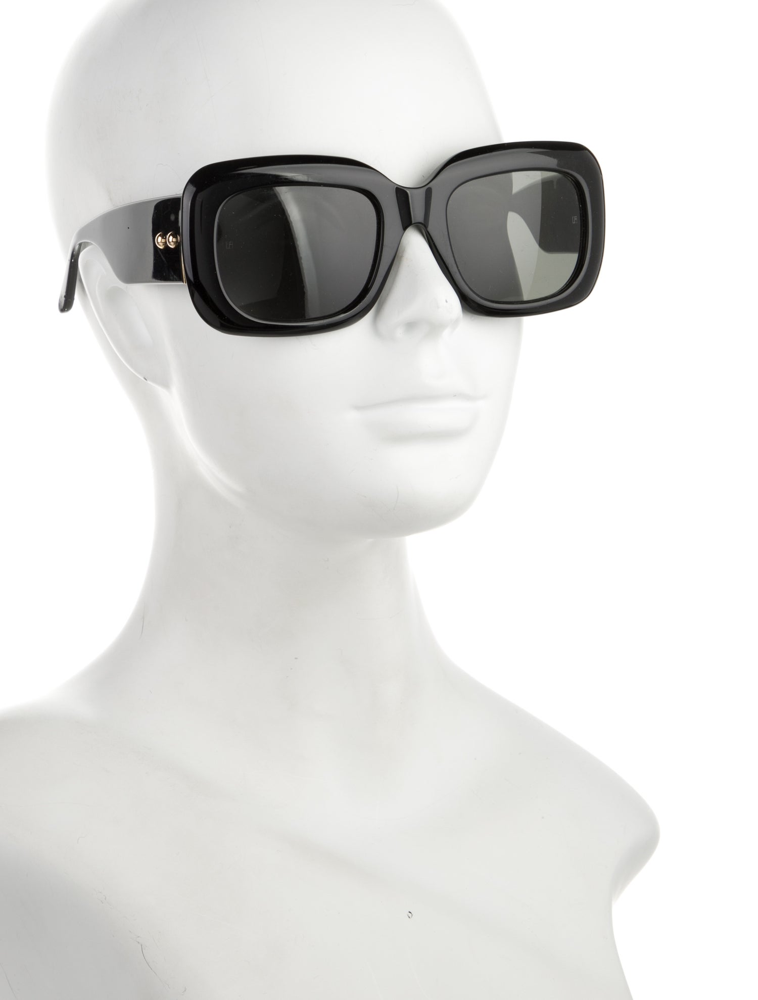 Linda Farrow Square Tinted Sunglasses