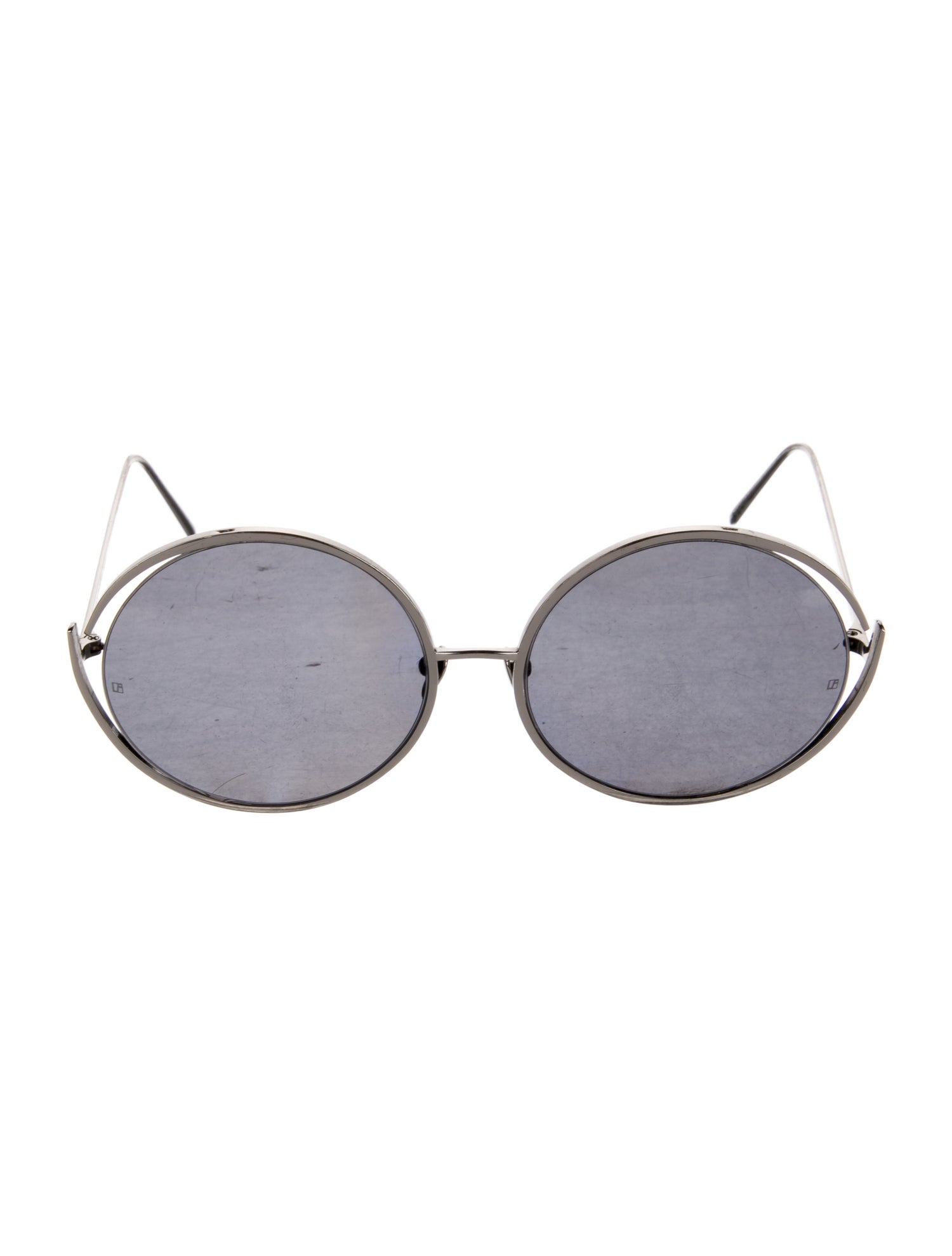 Linda Farrow Round Tinted Sunglasses