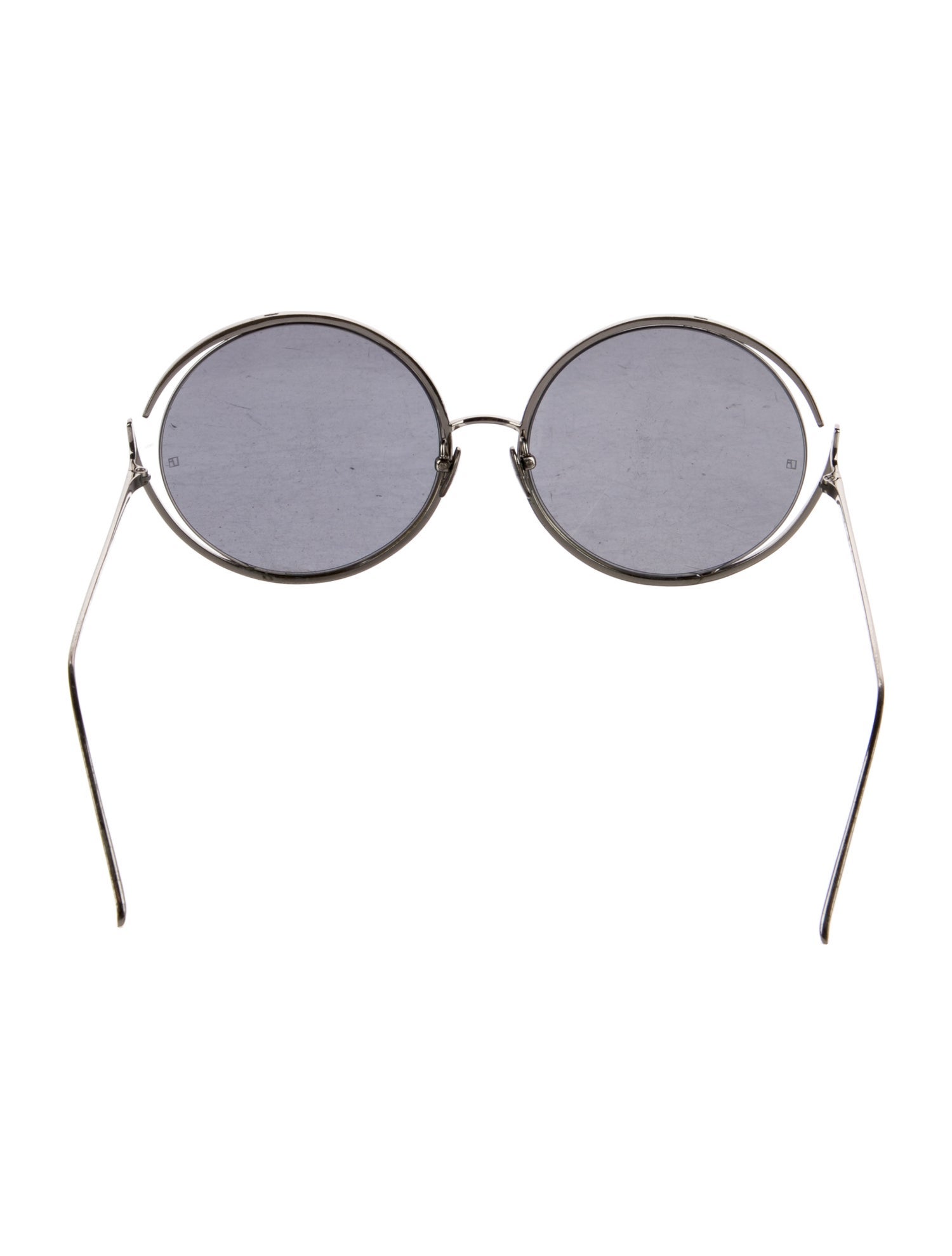 Linda Farrow Round Tinted Sunglasses