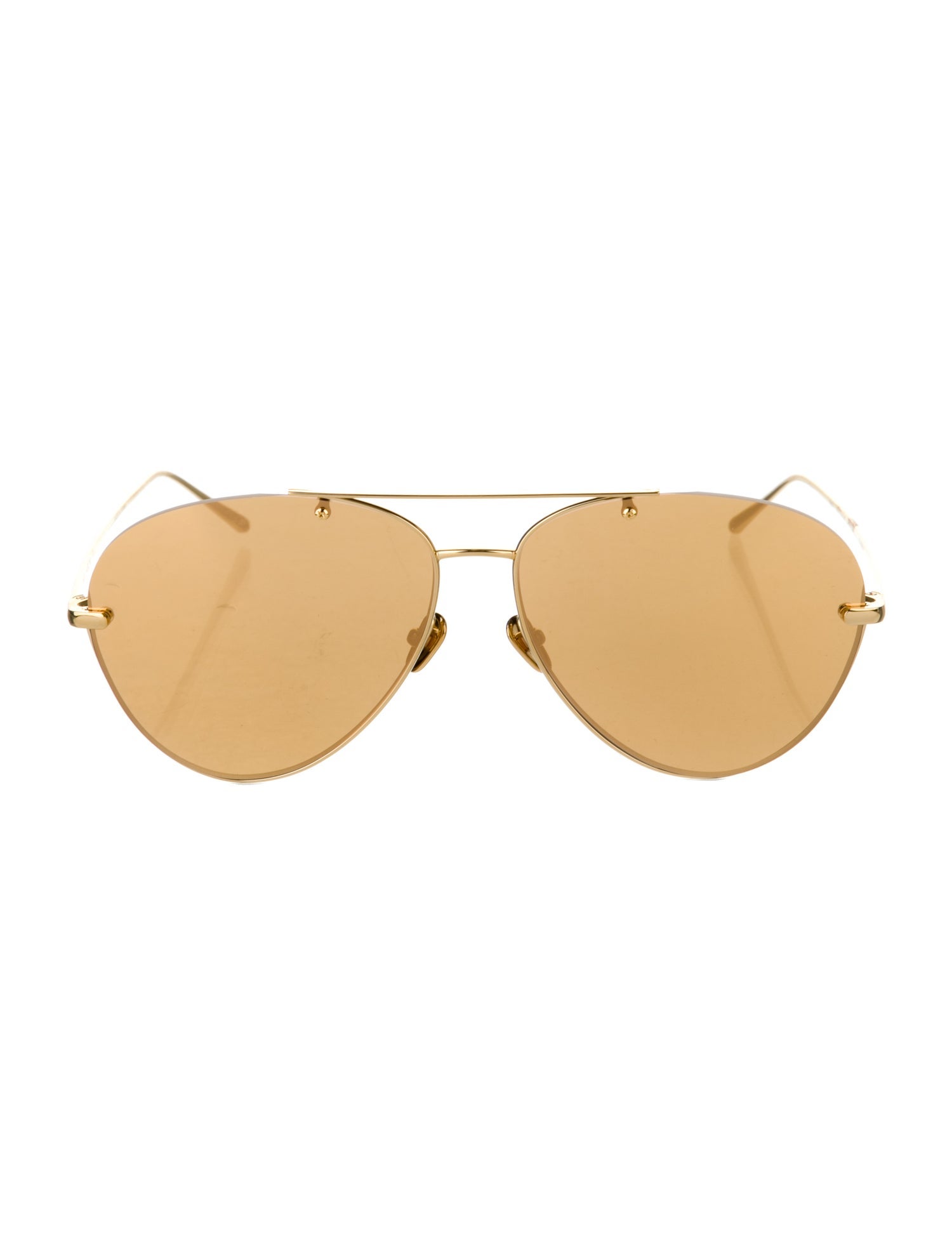 Linda Farrow Aviator Tinted Sunglasses
