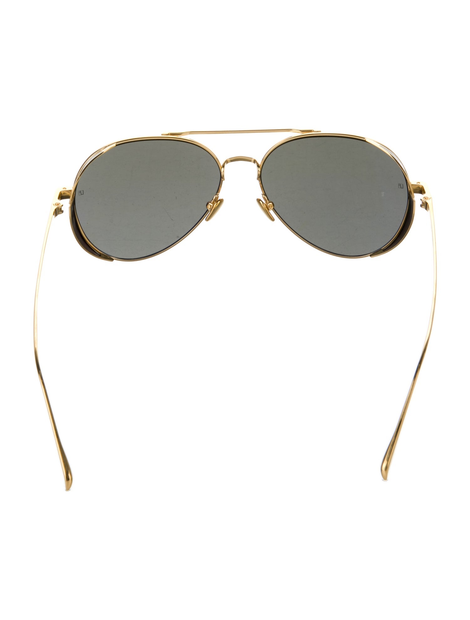 Linda Farrow Aviator Tinted Sunglasses