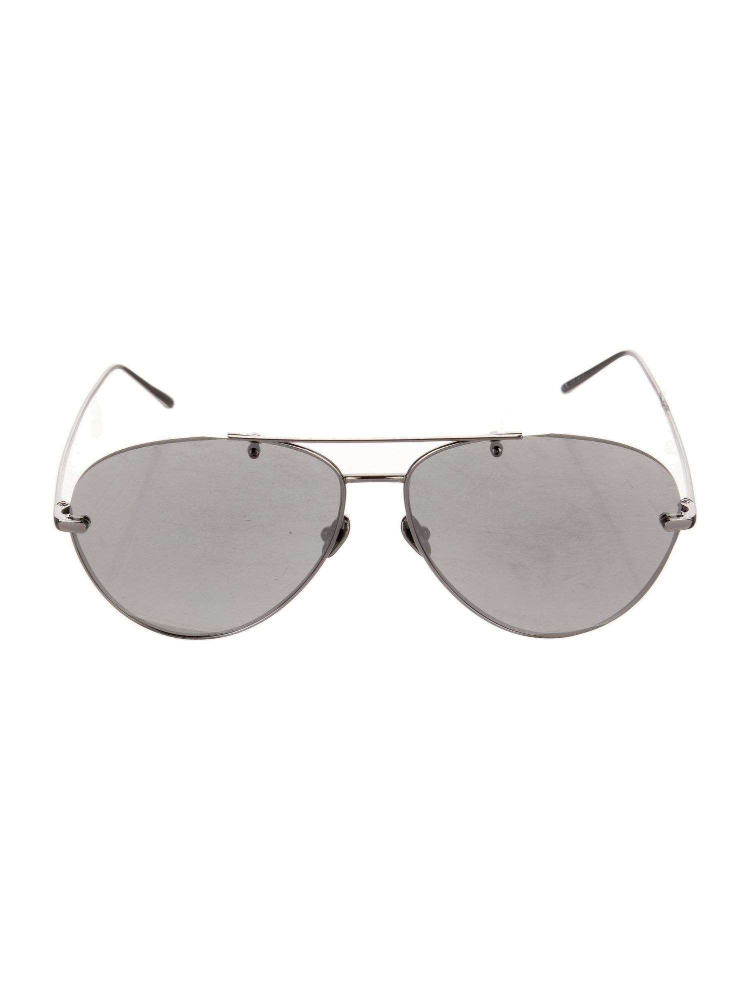 Linda Farrow Aviator Mirrored Sunglasses