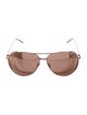 Linda Farrow Aviator Tinted Sunglasses