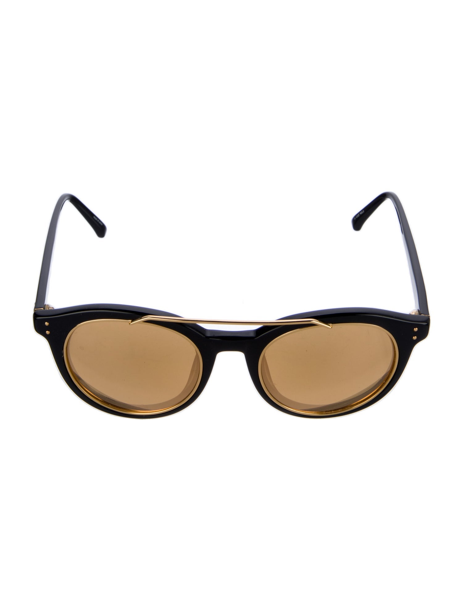 Linda Farrow Round Tinted Sunglasses
