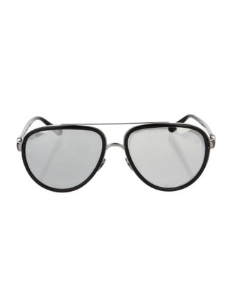 Linda Farrow Aviator Mirrored Sunglasses