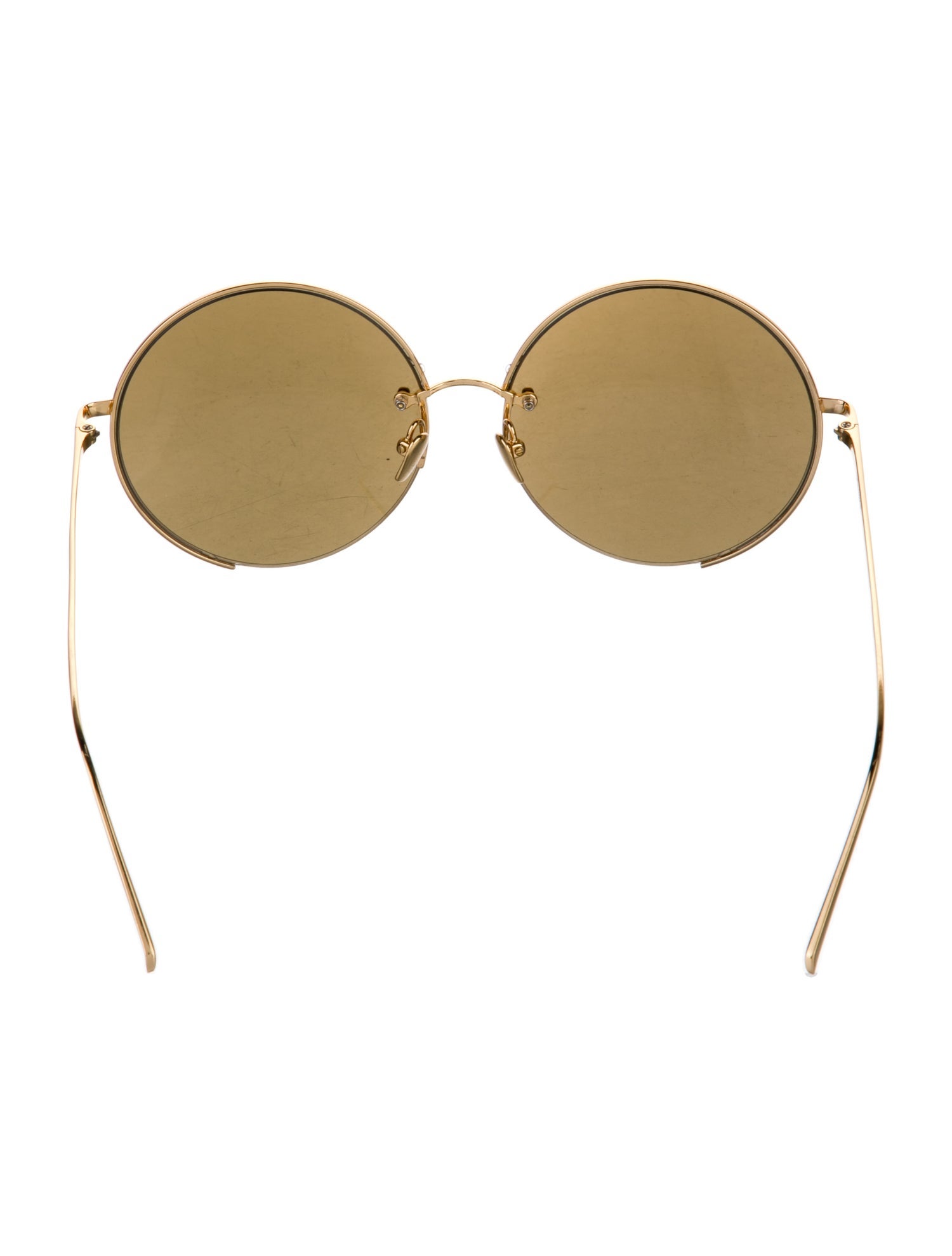 Linda Farrow Oversize Mirrored Sunglasses