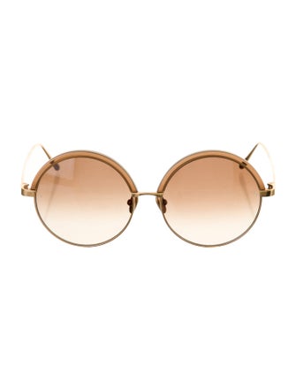 Linda Farrow Oversize Gradient Sunglasses