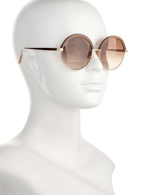 Linda Farrow Oversize Gradient Sunglasses