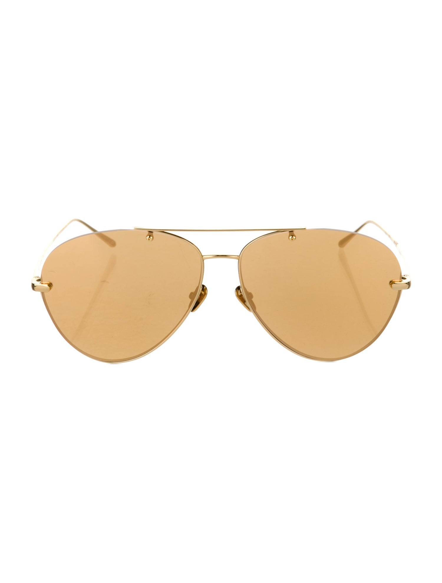 Linda Farrow Aviator Tinted Sunglasses