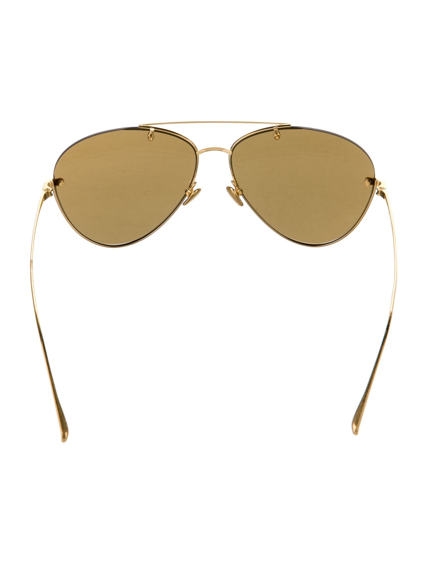 Linda Farrow Aviator Tinted Sunglasses