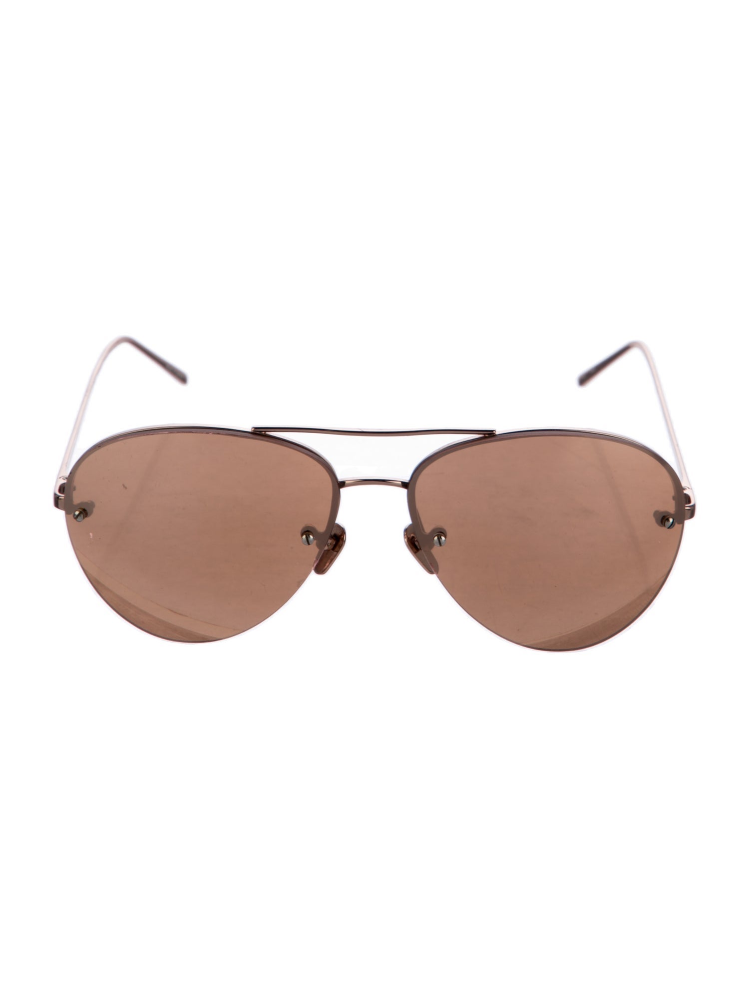 Linda Farrow Aviator Tinted Sunglasses
