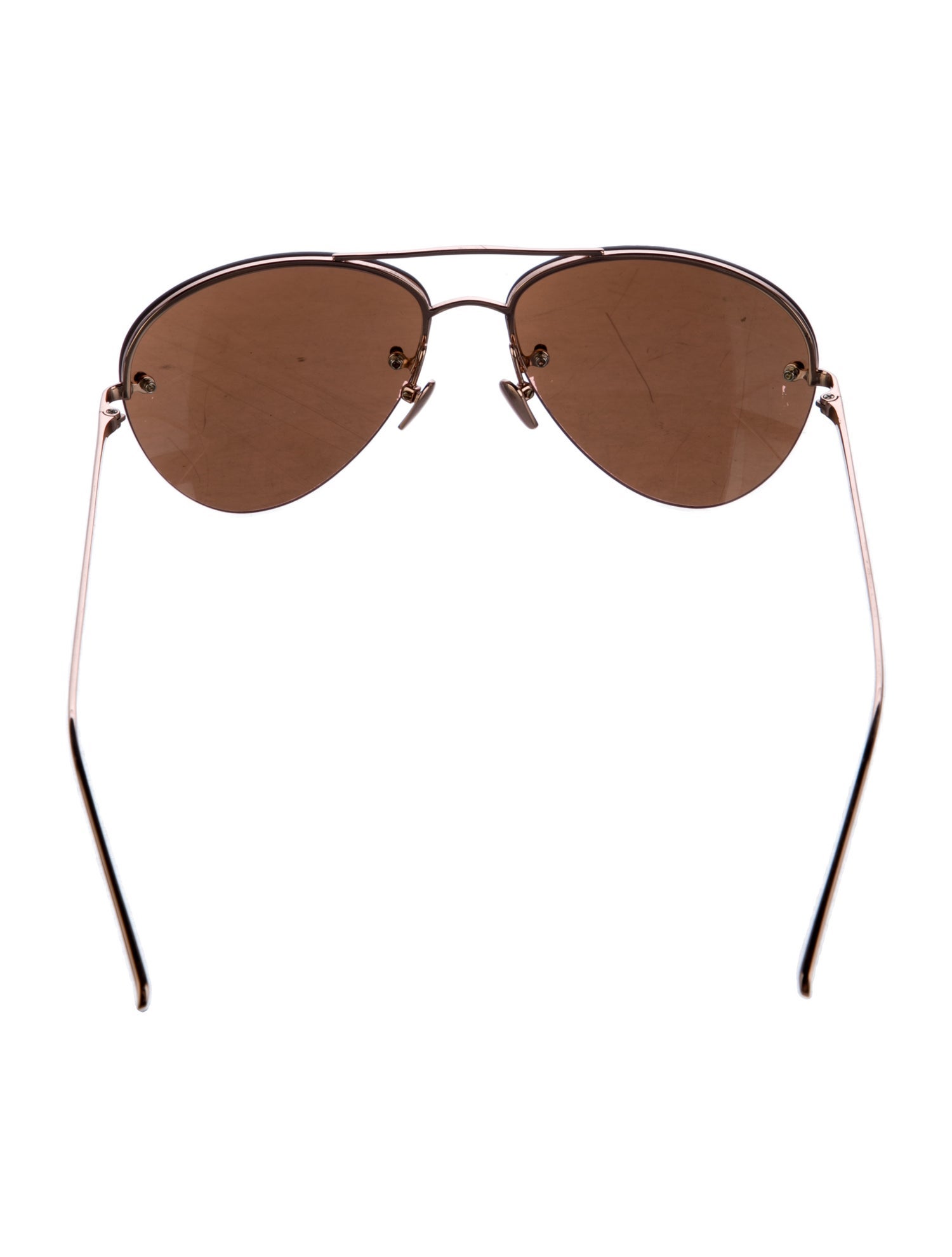 Linda Farrow Aviator Tinted Sunglasses