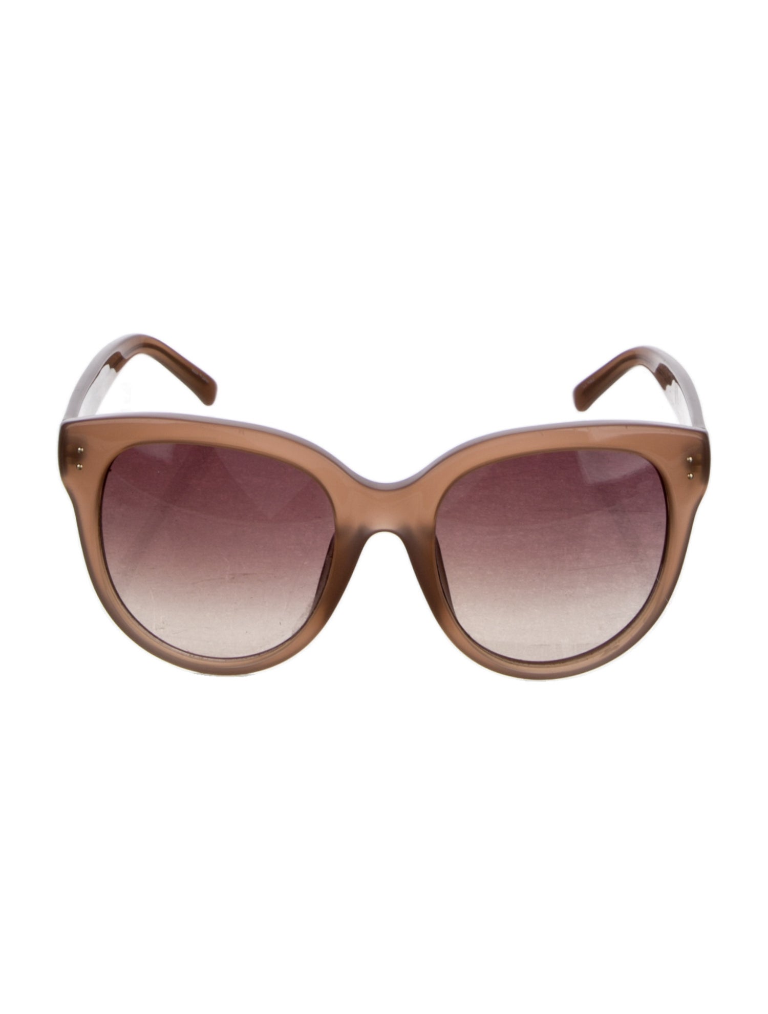 Linda Farrow Oversize Gradient Sunglasses