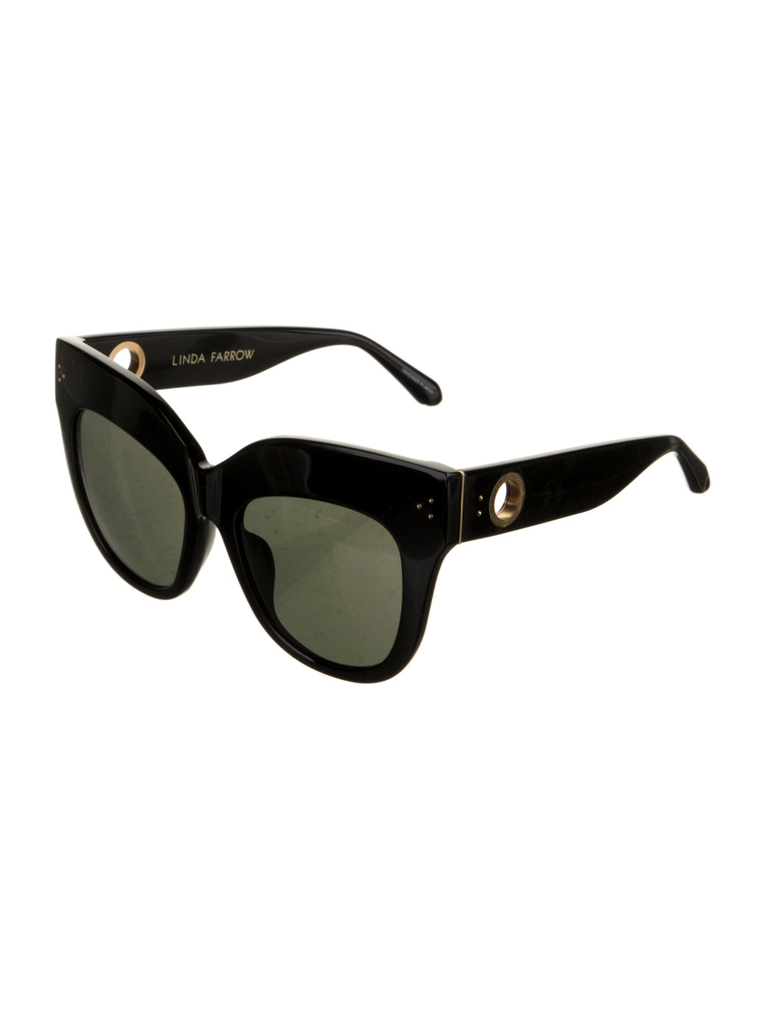 Linda Farrow Dunaway Oversize Sunglasses