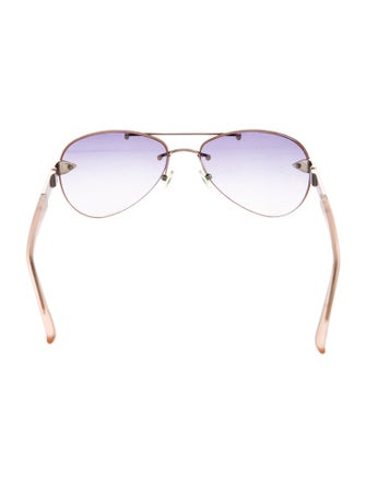 Linda Farrow Aviator Gradient Sunglasses