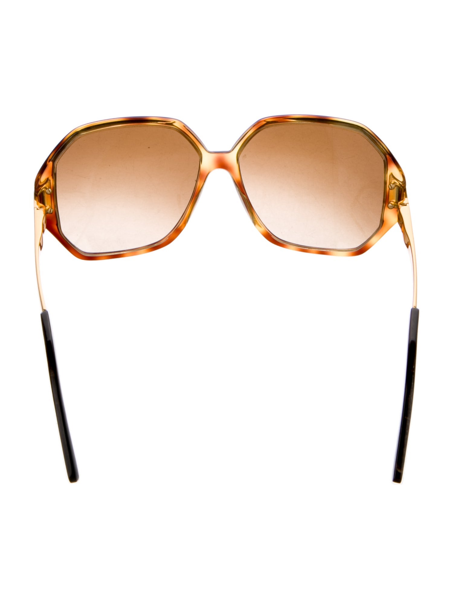 Linda Farrow Oversize Gradient Sunglasses